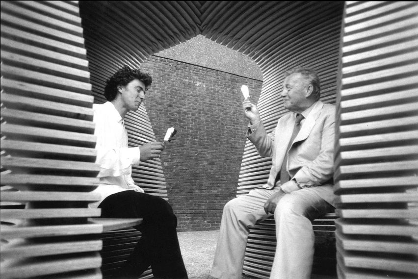 Thomas Heatherwick with Sir Terrence Conran