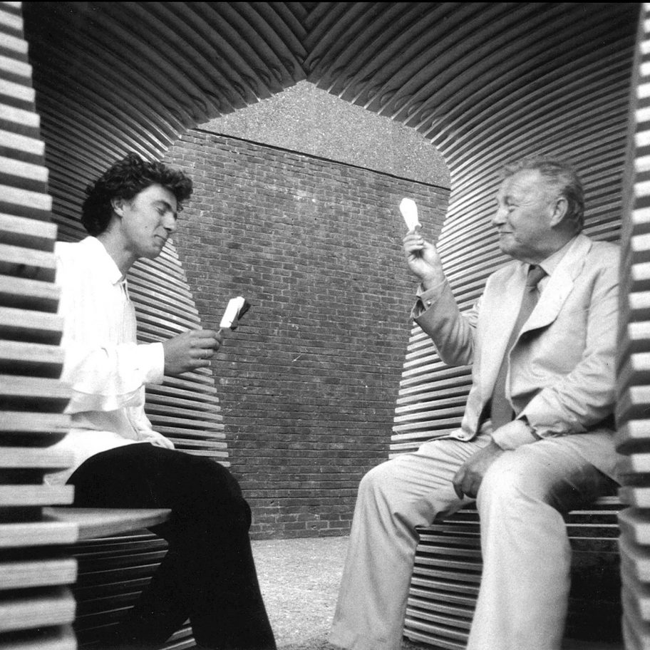 Thomas Heatherwick with Sir Terrence Conran