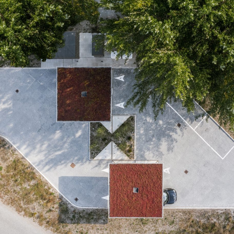 Electric car charging stations in Fredericia and Knudshove by Cobe