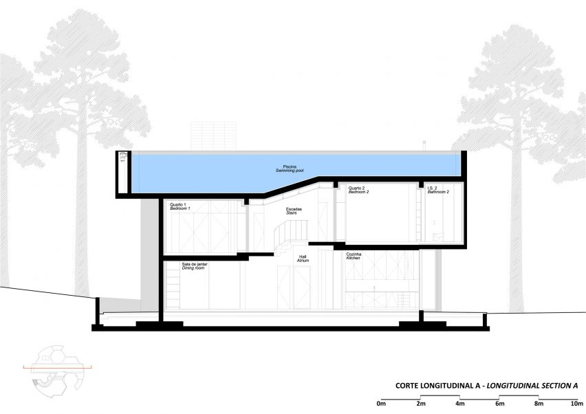 Plans for Trefoil House by Double O Studio