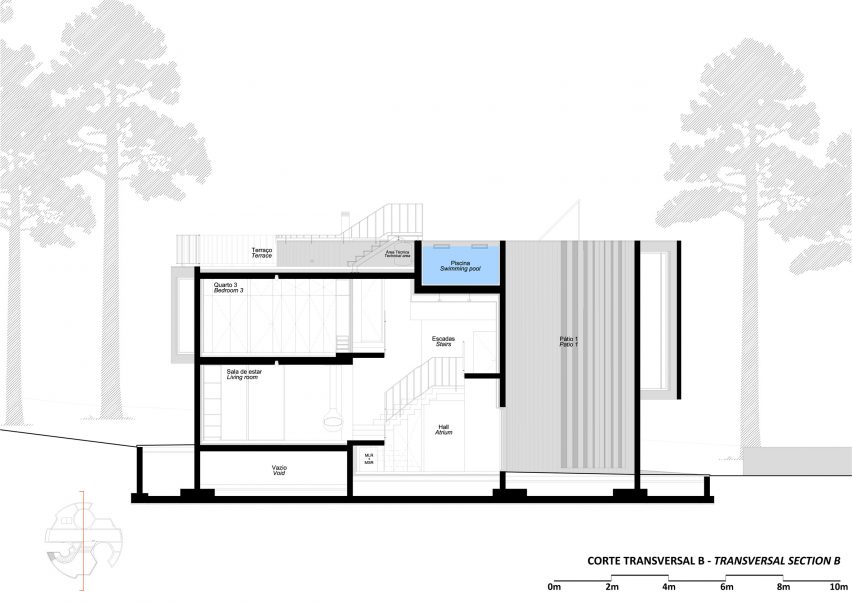 Plans for Trefoil House by Double O Studio