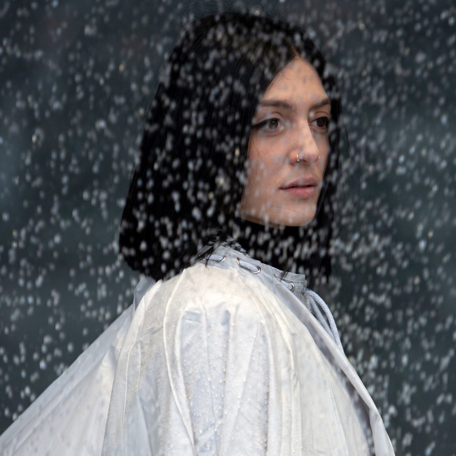 Urbanella gender neutral recycled polyester umbrella cape by Studio Mesh