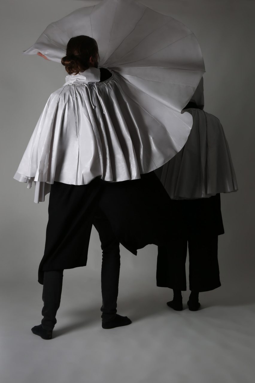 Urbanella gender neutral recycled polyester umbrella cape by Studio Mesh