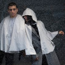 Urbanella is a rainproof cape that packs away into a handy bag
