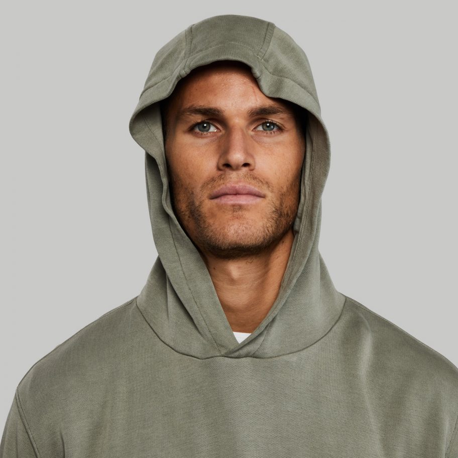 Plant and Pomegranate Hoodie that you can compost in your garden by Vollebak
