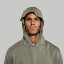 Plant and Pomegranate Hoodie that you can compost in your garden by Vollebak