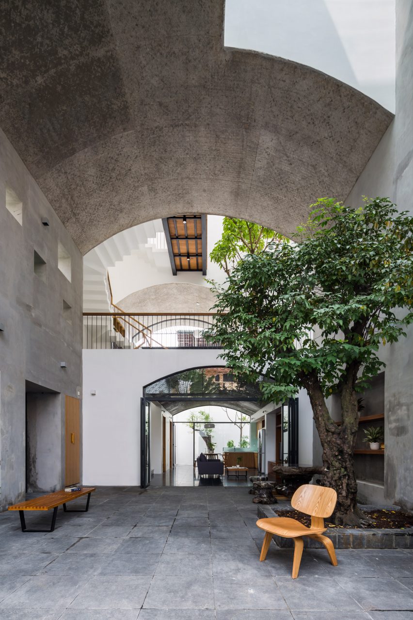 Ground floor of Vom House in Vietnam by Sanuki Daisuke Architects
