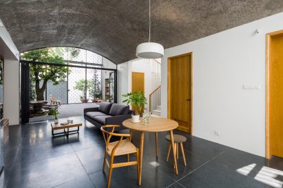 Ground floor of Vom House in Vietnam by Sanuki Daisuke Architects