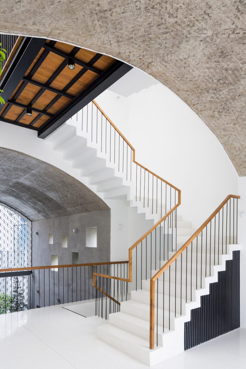 Staircase of Vom House in Vietnam by Sanuki Daisuke Architects