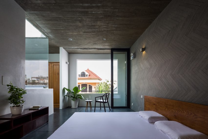 Bedroom of Vom House in Vietnam by Sanuki Daisuke Architects
