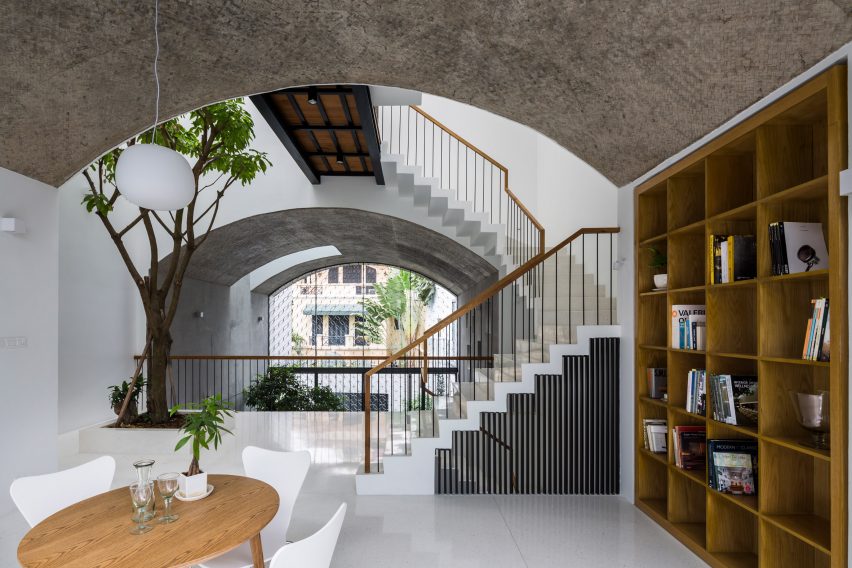 First floor of Vom House in Vietnam by Sanuki Daisuke Architects