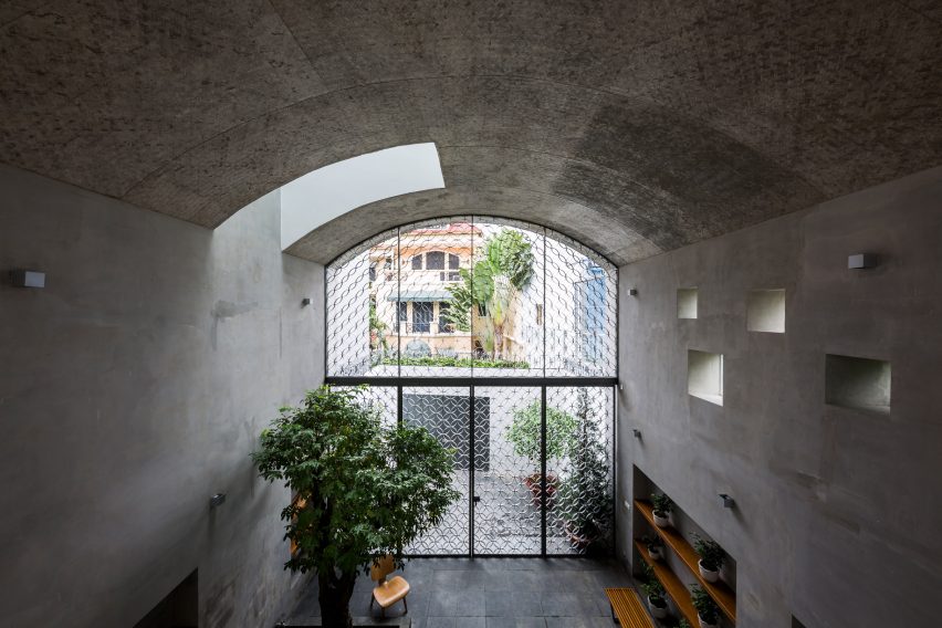 Ground floor of Vom House in Vietnam by Sanuki Daisuke Architects