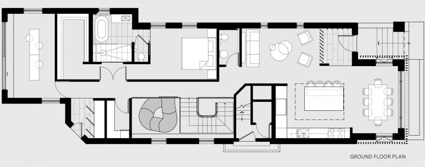 Walker house in Toronto, Canada, by Reflect Architecture