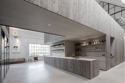 Clemens Strobl winery by Destilat features greyscale interiors