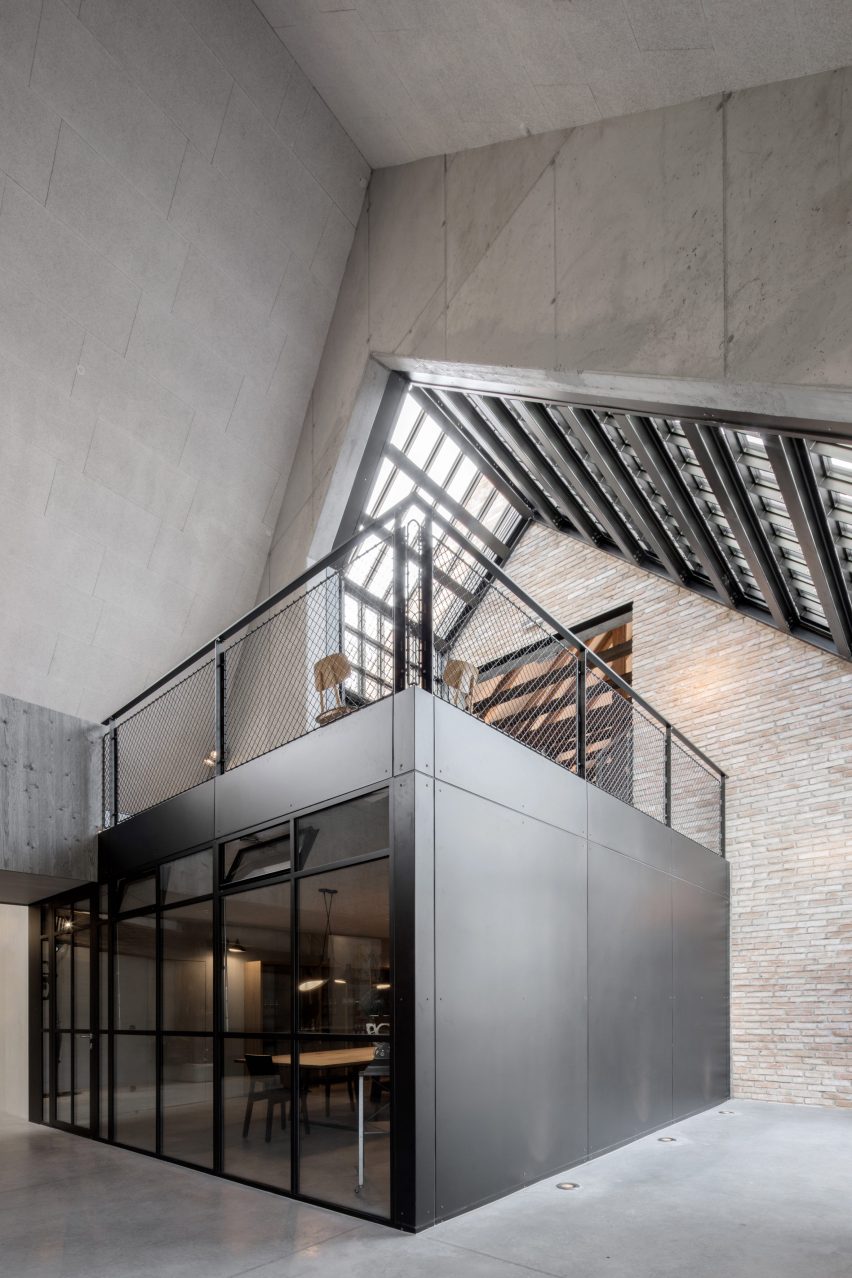 Clemens Strobl winery by Destilat features greyscale interiors