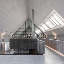 Clemens Strobl winery by Destilat features greyscale interiors