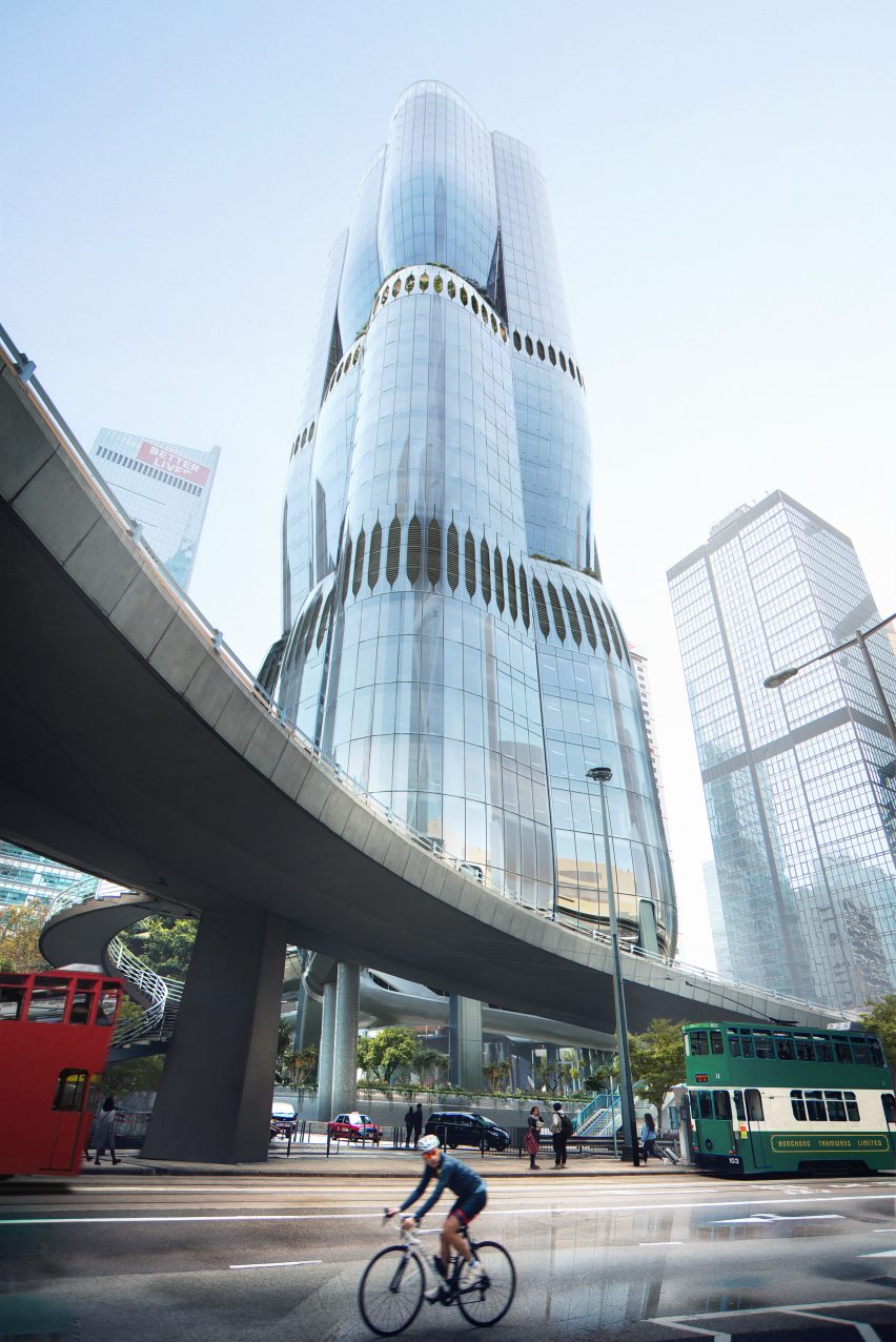 Zaha Hadid Architects Hong Kong skyscraper at 2 Murray Road