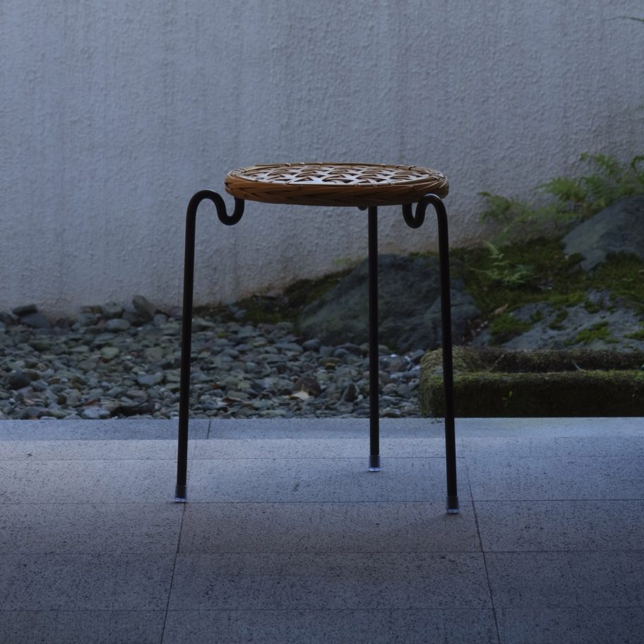 Vegahouse designs stool with removable seat made of woven bamboo