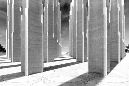 Visual of Le Mémorial des Martyrs by Adjaye Associates for Niamey, Niger.
