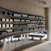 Aesop in Shinjuku features plaster walls and steel fixtures