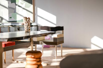 Decorative table at Alpenglow Projects in Vancouver