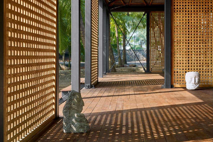 Moveable walls of Mumbai Artist Retreat by Architecture Brio in Alibag, India