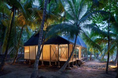 Exterior of Mumbai Artist Retreat by Architecture Brio in Alibag, India