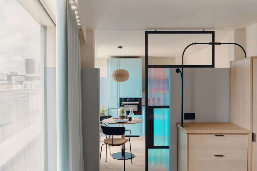 Guest bedrooms of London's Bermonds Locke hotel designed by Holloway Li