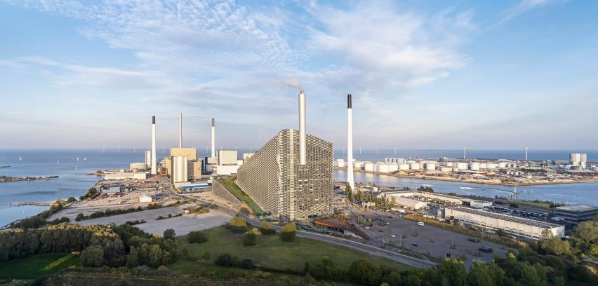 Hufton + Crow photographs of Amager Bakke, the power station and ski slope designed by BIG in Copenhagen