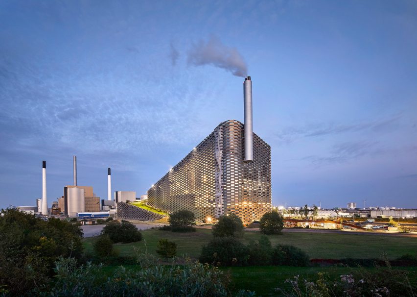 Hufton + Crow photographs of Amager Bakke, the power station and ski slope designed by BIG in Copenhagen
