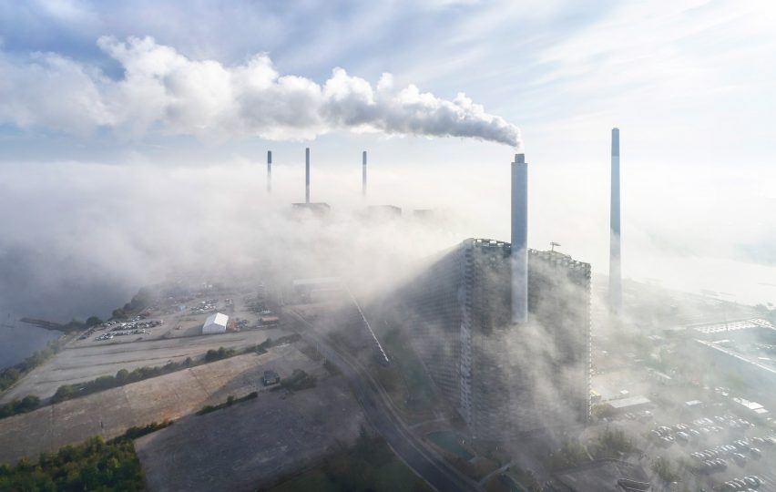 Hufton + Crow photographs of Amager Bakke, the power station and ski slope designed by BIG in Copenhagen