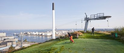 Hufton + Crow photographs of Amager Bakke, the power station and ski slope designed by BIG in Copenhagen