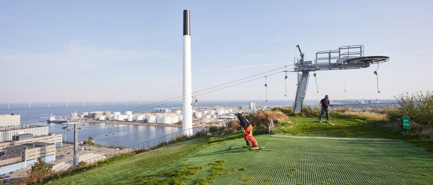 Hufton + Crow photographs of Amager Bakke, the power station and ski slope designed by BIG in Copenhagen