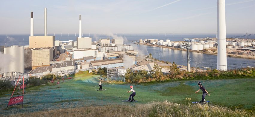 Hufton + Crow photographs of Amager Bakke, the power station and ski slope designed by BIG in Copenhagen