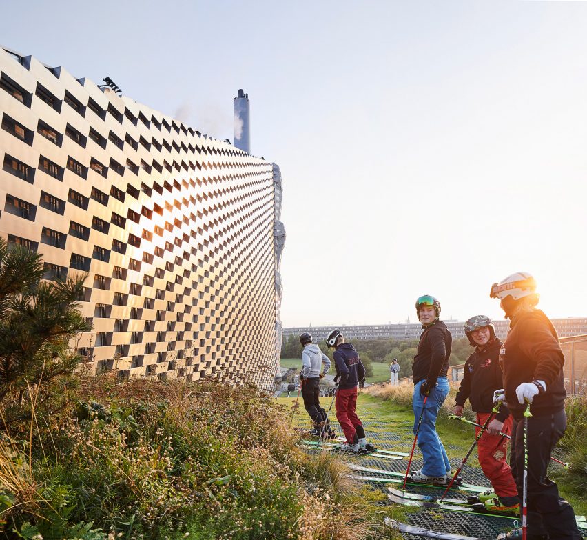 Hufton + Crow photographs of Amager Bakke, the power station and ski slope designed by BIG in Copenhagen