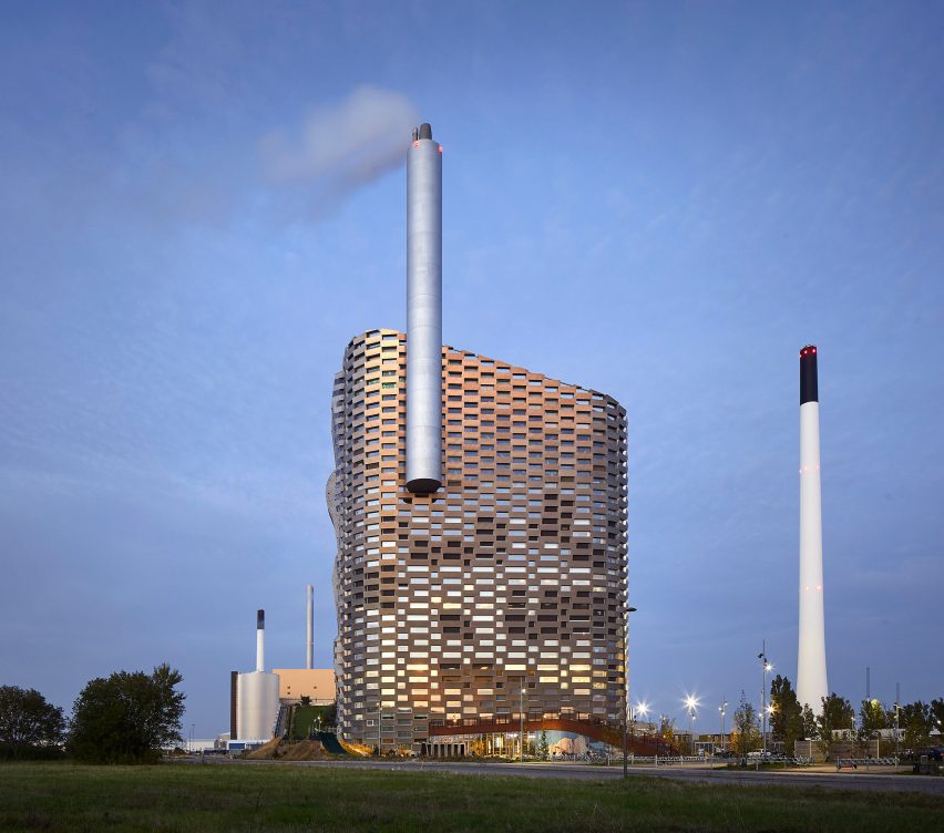Hufton + Crow photographs of Amager Bakke, the power station and ski slope designed by BIG in Copenhagen