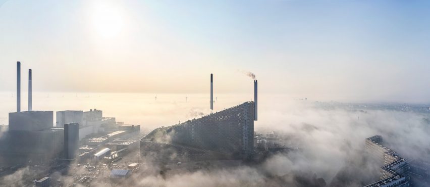Hufton + Crow photographs of Amager Bakke, the power station and ski slope designed by BIG in Copenhagen