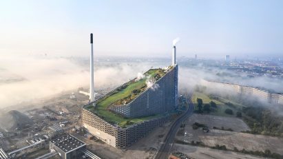 Hufton + Crow photographs of Amager Bakke, the power station and ski slope designed by BIG in Copenhagen