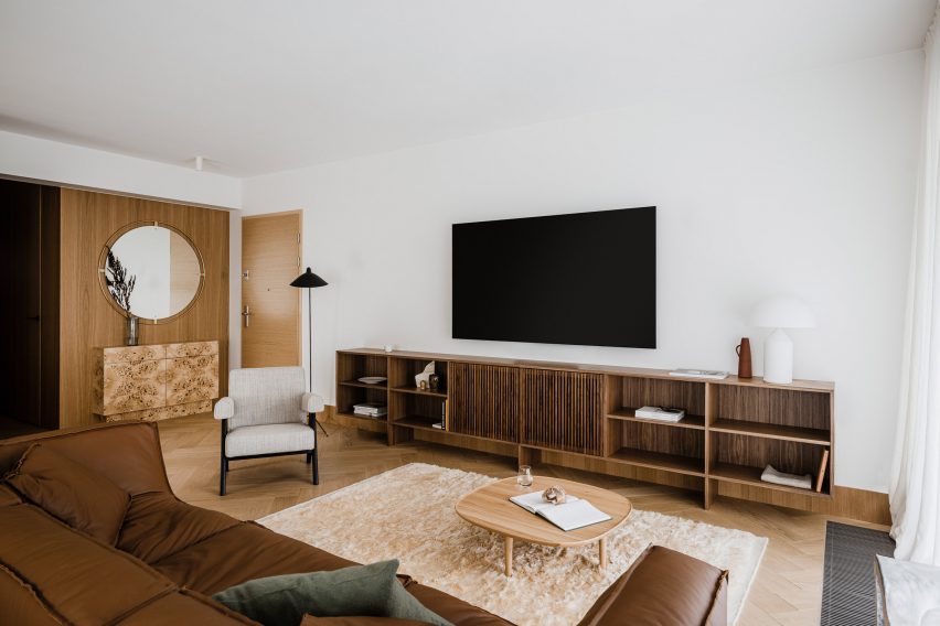 Living room of Botaniczna Apartment by Agnieszka Owsiany Studio