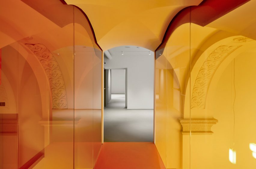 Colourful walls at MEET Milan by Carlo Ratti