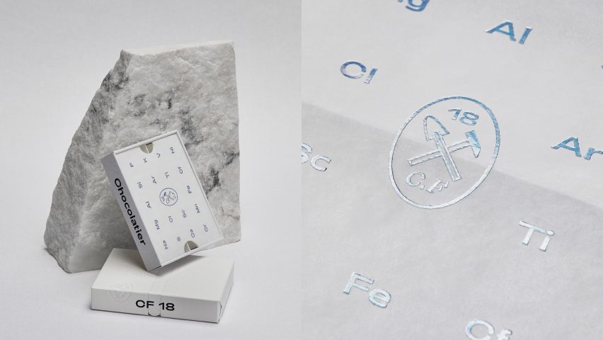 OlssønBarbieri cuts out plastic in minimalist CF18 Chocolatier packaging