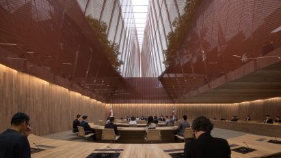 Cheongju New City Hall proposal by Snøhetta and Tomoon Architects and Engineers