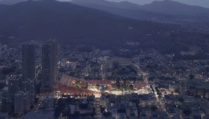 Cheongju New City Hall proposal by Snøhetta and Tomoon Architects and Engineers