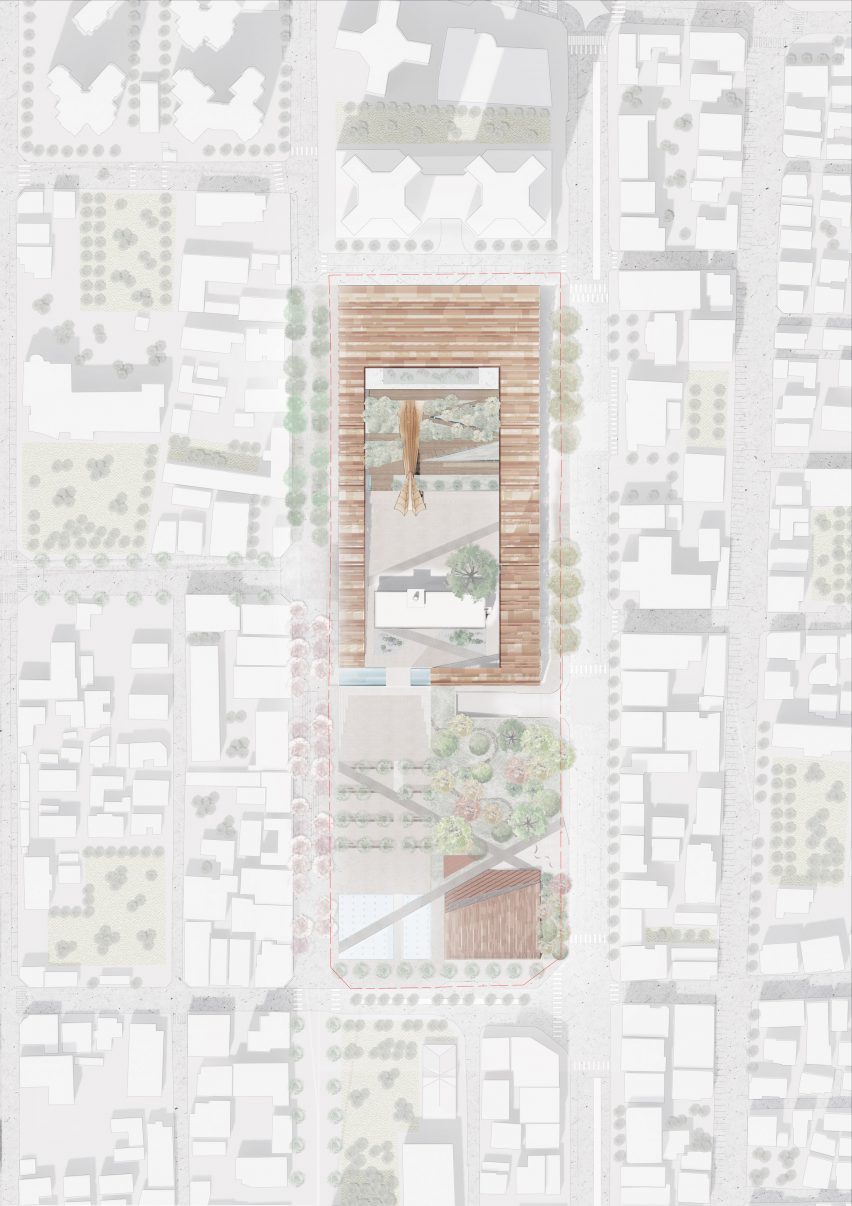 Cheongju New City Hall proposal by Snøhetta and Tomoon Architects and Engineers