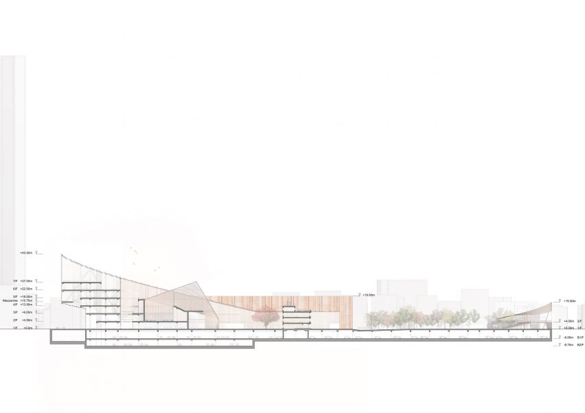 Cheongju New City Hall proposal by Snøhetta and Tomoon Architects and Engineers
