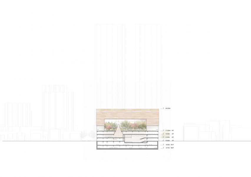 Cheongju New City Hall proposal by Snøhetta and Tomoon Architects and Engineers