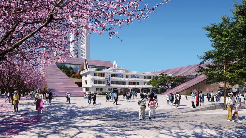 Cheongju New City Hall proposal by Snøhetta and Tomoon Architects and Engineers