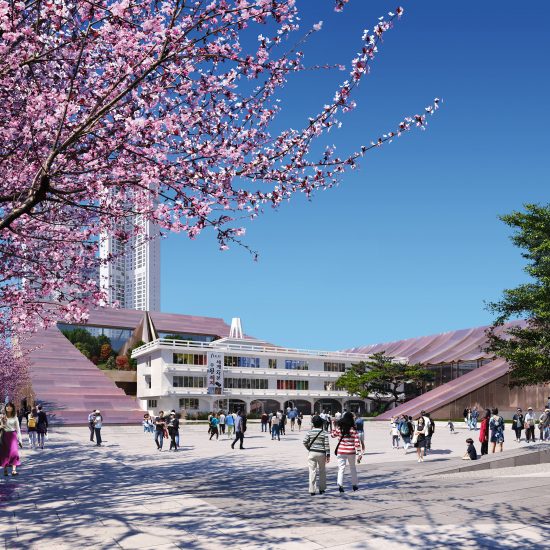 Cheongju New City Hall proposal by Snøhetta and Tomoon Architects and Engineers
