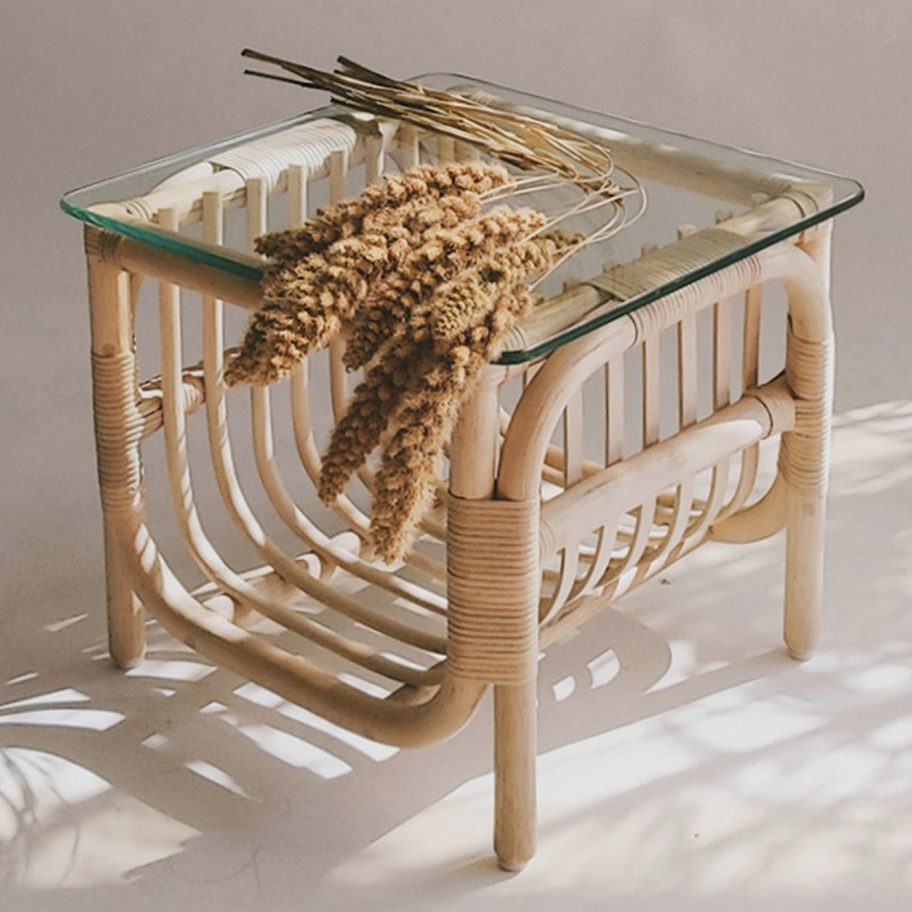 Rattan table by Christian Vivanco for Balsa
