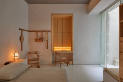 Bedrooms of Circulo Mexicano hotel in Mexico City by Ambrosi Etchegaray